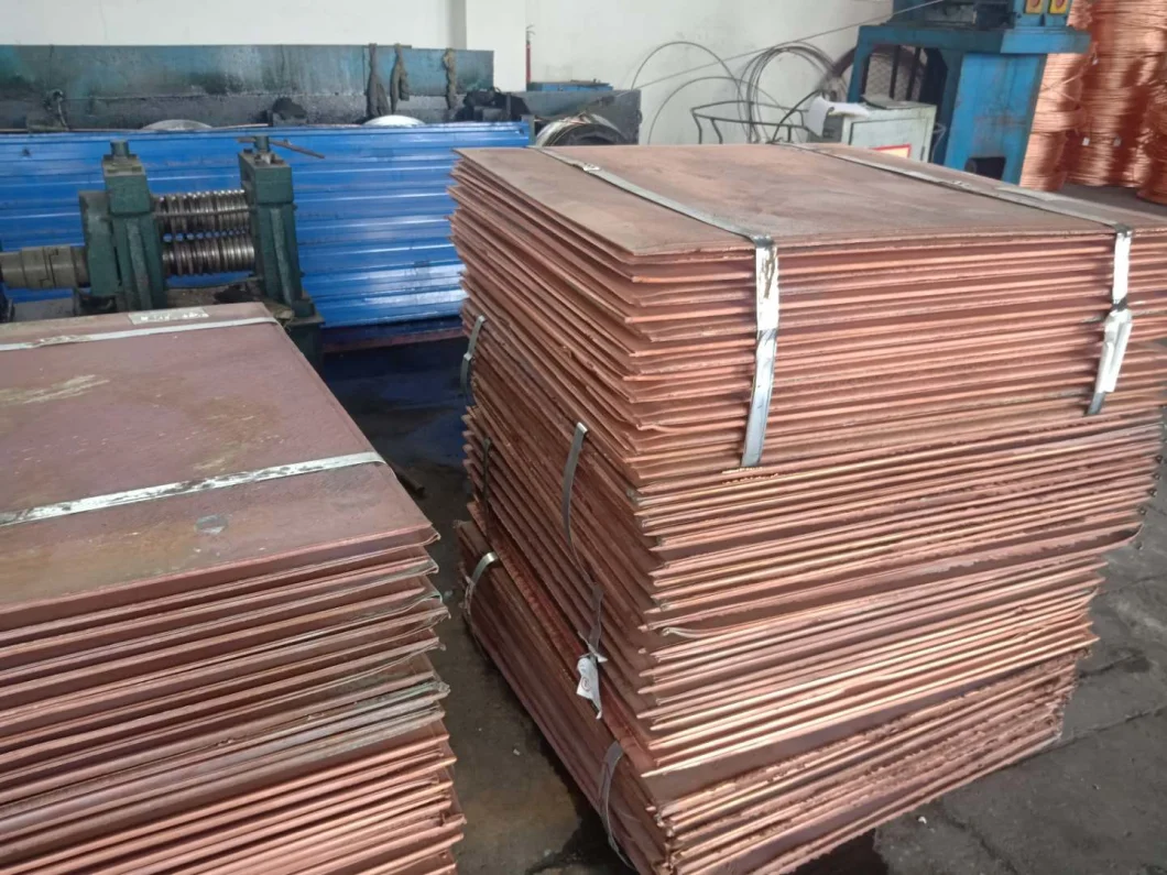 Copper Cathodes Plate 99.99% Mainly Applied to Heat Exchangers