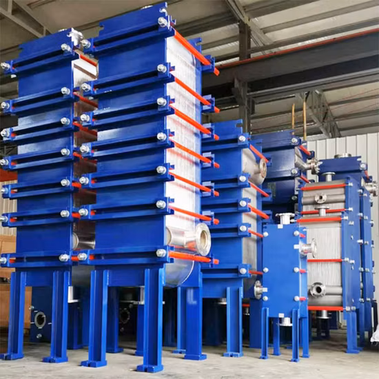 Trocador de calor de placa e estrutura totalmente soldado para refinaria